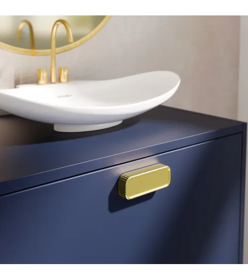 WEGA designer matt gold furniture handle
