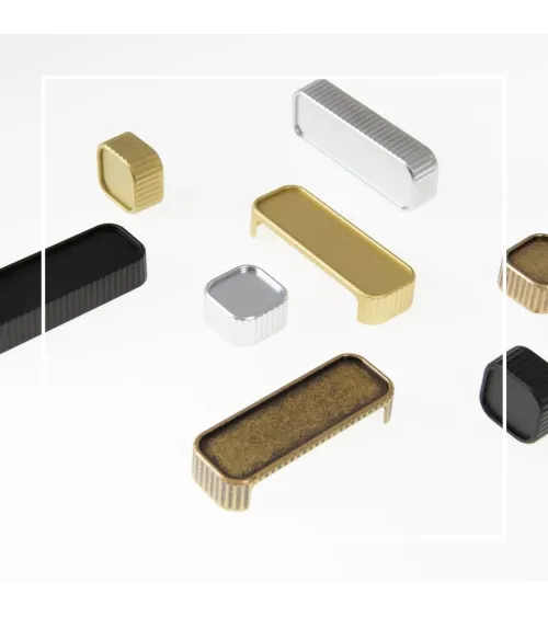 WEGA designer matt gold furniture handle