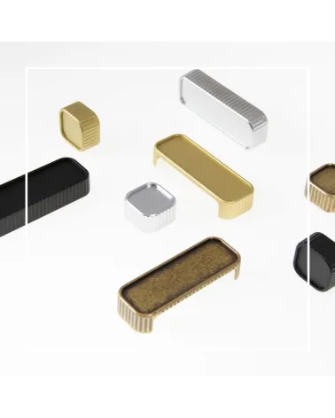 WEGA furniture handle designer handle arranged on a white surface