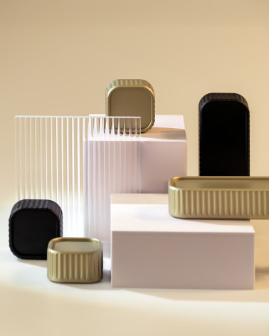 WEGA furniture handle designer handle showcased on pink background
