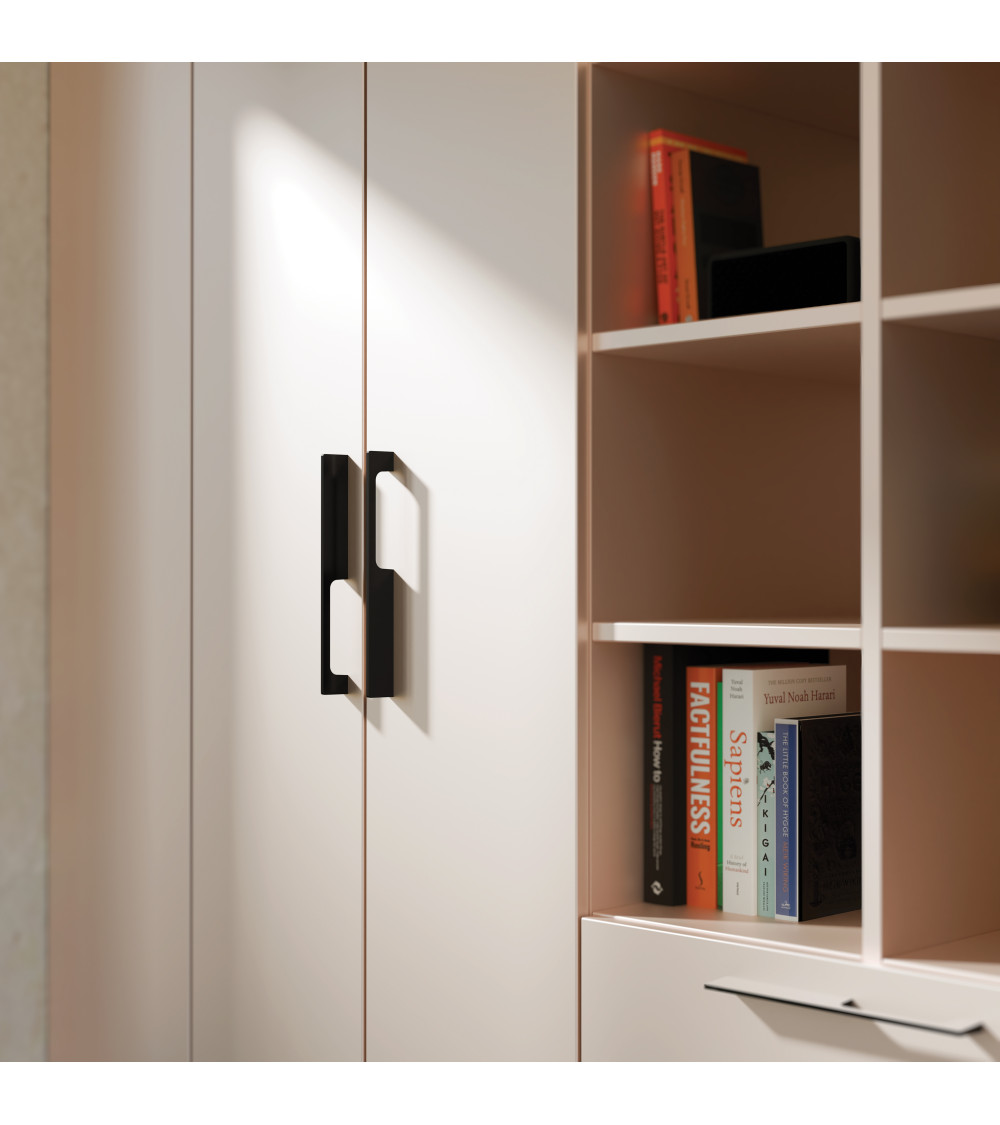 LEFT FIELD matt black furniture handle design handle
