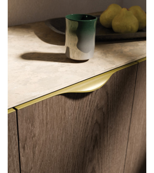 LEXA gold anodised furniture handle designer handle