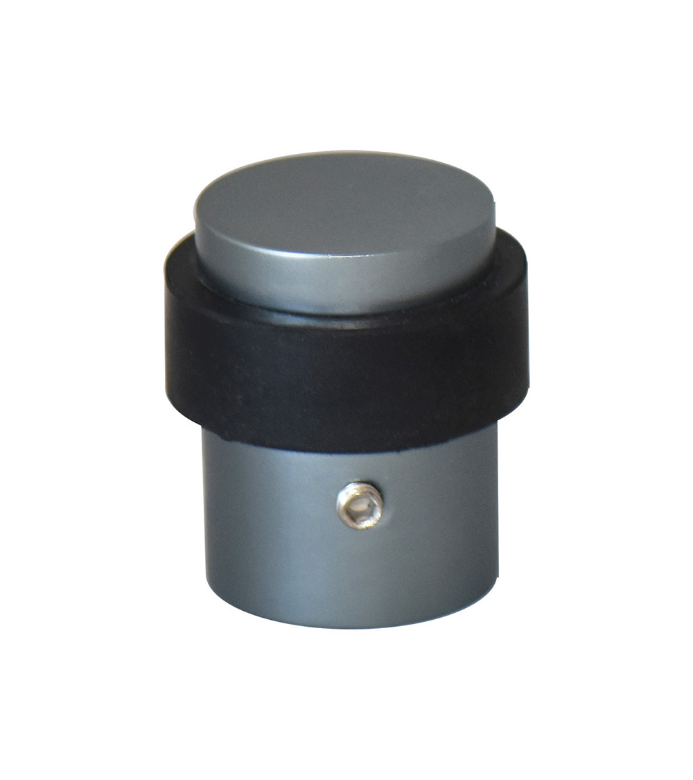 Anti-vandalism door stop stainless steel effect