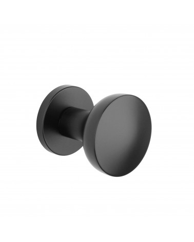 Black MESA Round mobile door knob - designer handle