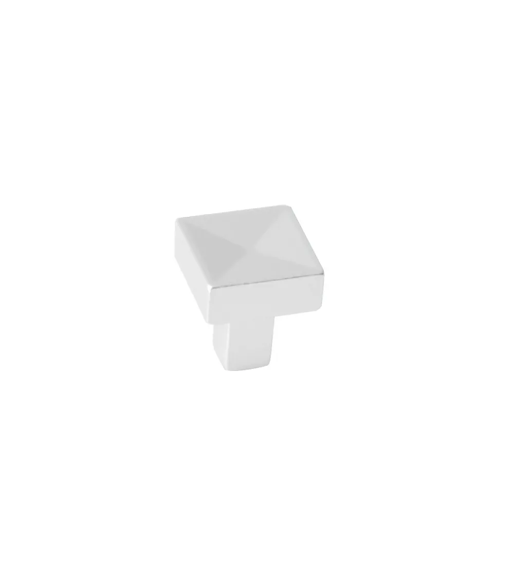 Satin chrome furniture knob REGGEA designer handle
