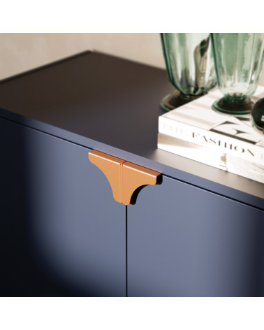 Copper coloured furniture handle BORSA designer handle