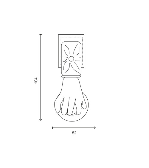 MAIN door knocker in titanium PVD brass EUROWALE
