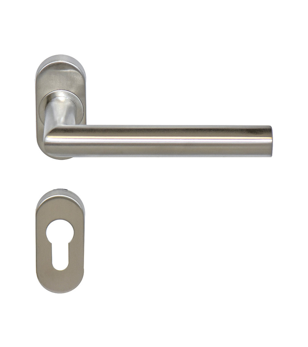 Altesse door handle+backplate 316 stainless steel for saline environments EUROWALE