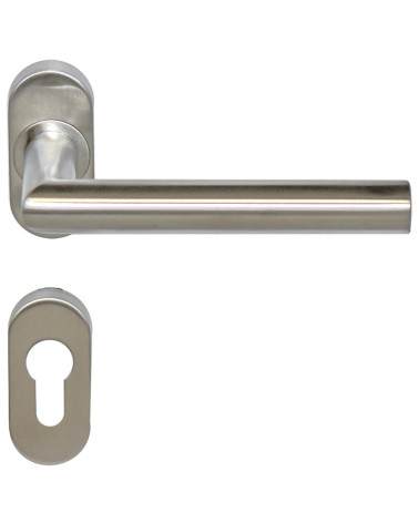 Altesse door handle+backplate 316 stainless steel for saline environments EUROWALE