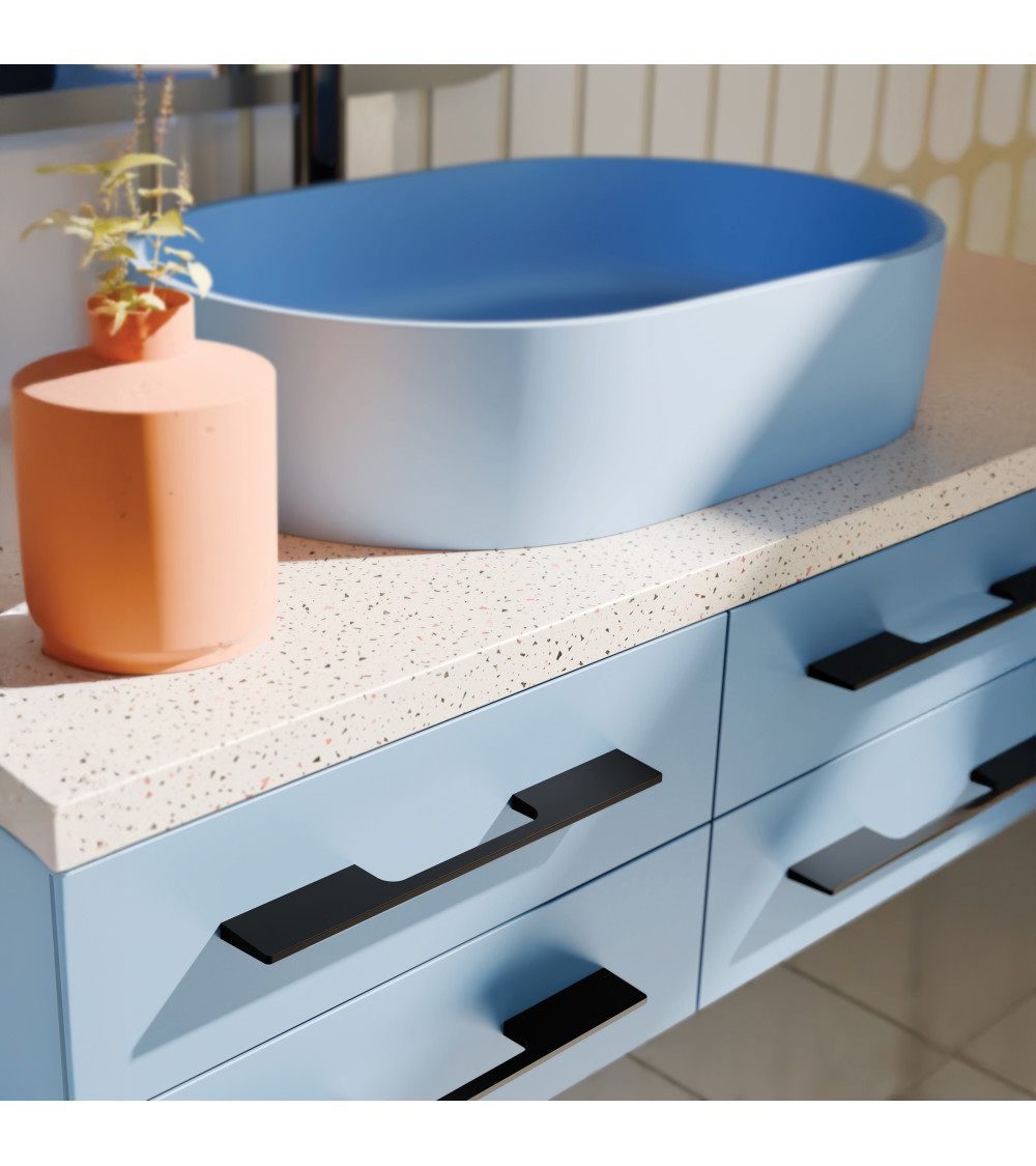FUGA matt black furniture handle design handle