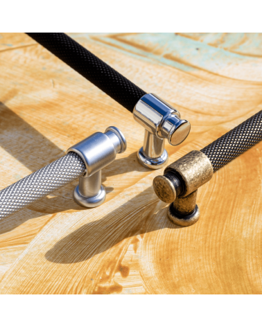 GALIUM furniture handle design handle arranged on a wooden plate