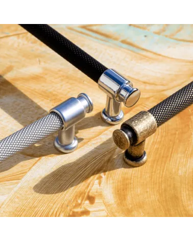 GALIUM furniture handle design handle arranged on a wooden plate