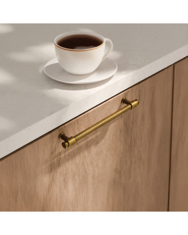 GALIUM patinated brass furniture handle design handle fitted on wooden furniture