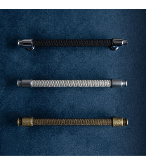 Patina on brass furniture handle GALIUM designer handle