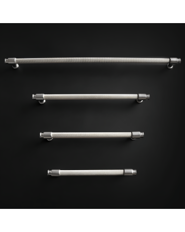 GALIUM stainless steel/matt chrome furniture handle design handle placed on a dark surface