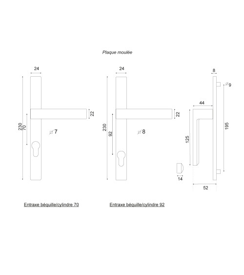 Bloom 70mm centres narrow backplate 24 White EUROWALE