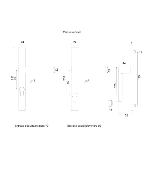 Bloom 70mm centres narrow backplate 24 White EUROWALE