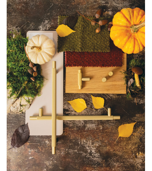 VENDÉ gold/matt gold anodised furniture handle design handle