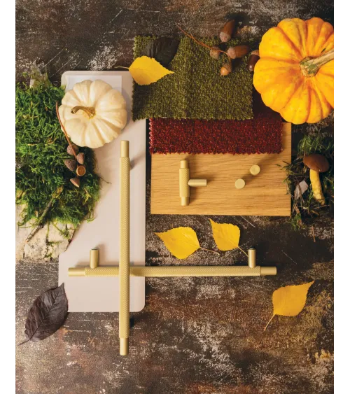 VENDÉ gold/matt gold anodised furniture handle design handle