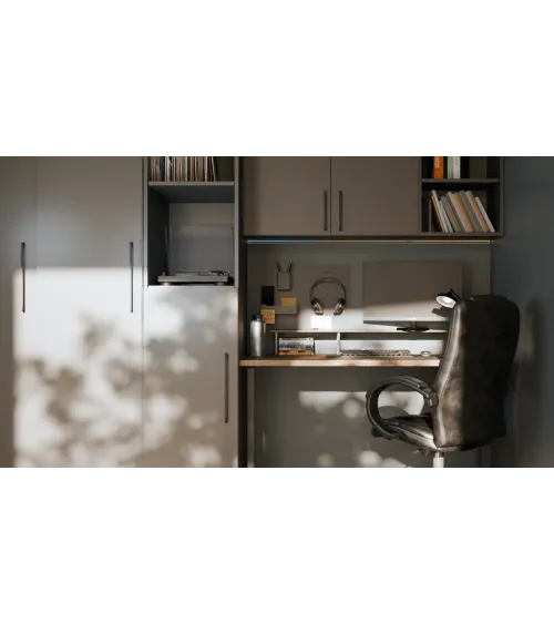 TECHNO design furniture handle in matt black