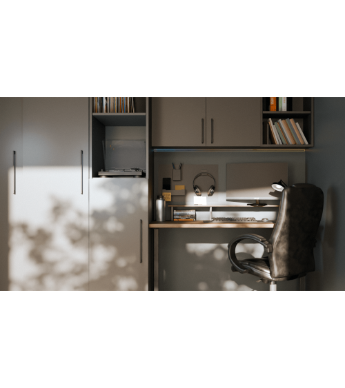 TECHNO design furniture handle in matt black