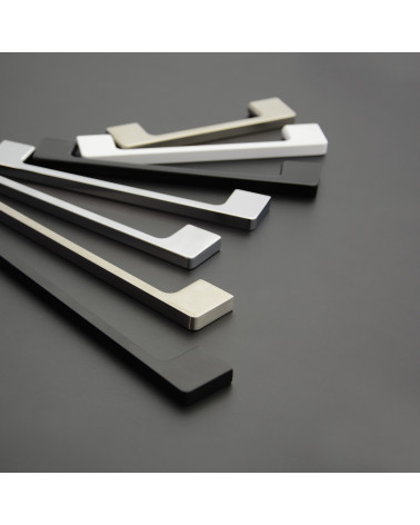 TECHNO design furniture handle placed on a grey surface