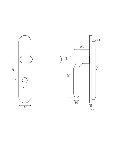 Drawing of Bhoot Handle in Black on EUROWALE Plate