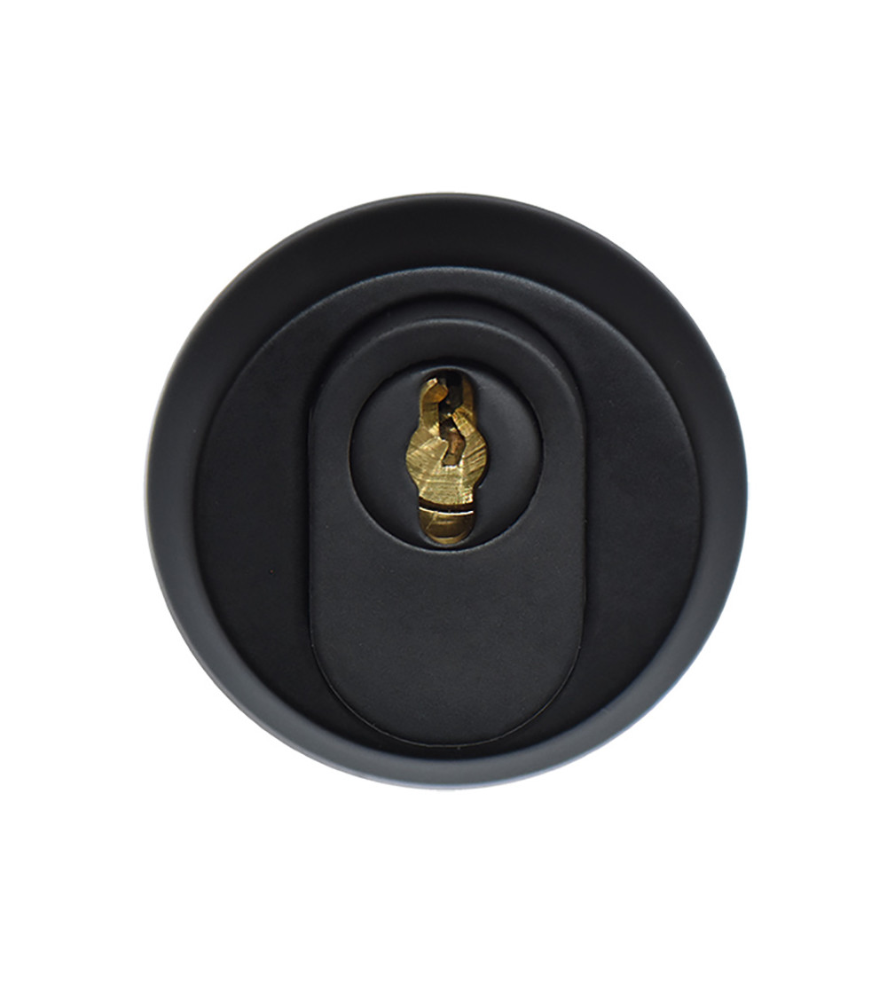 Round Black Stainless Steel Security Rose EUROWALE