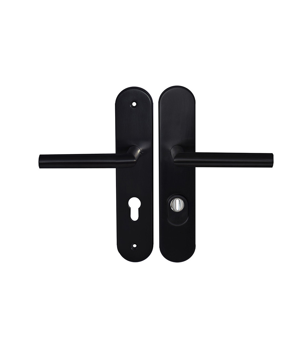 Altesse Security Lever Handle Set in Black EUROWALE