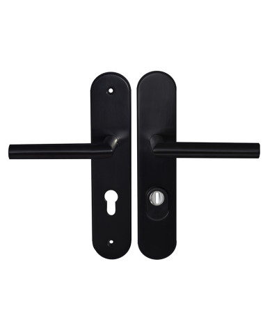 Altesse Security Lever Handle Set in Black EUROWALE