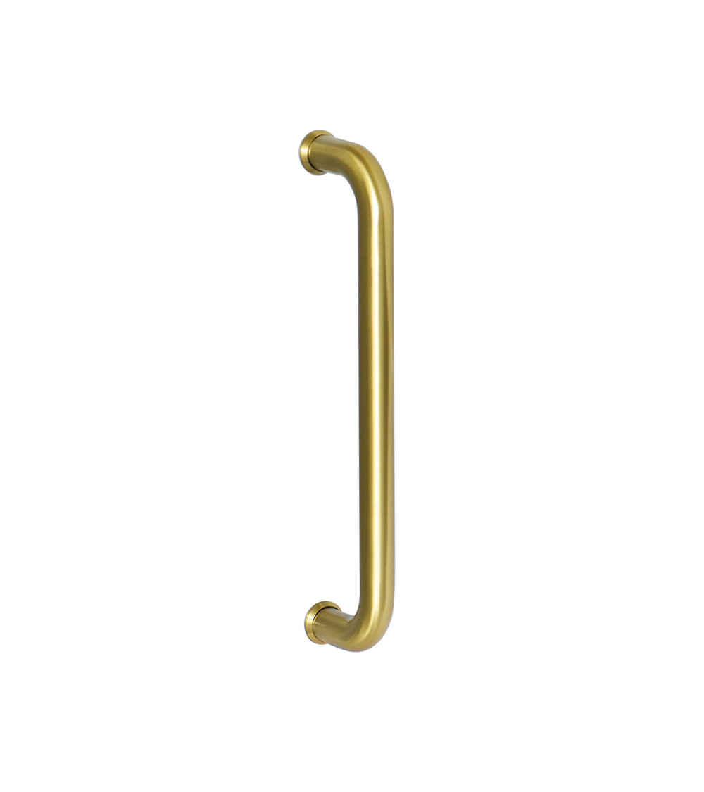 Bordeaux single Angled Satin Gold PVD pull handle EUROWALE