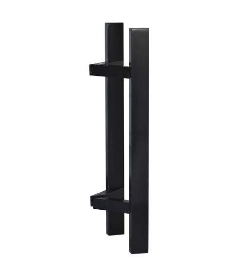 EUROWALE double black T-shaped rectangular offset pull handle
