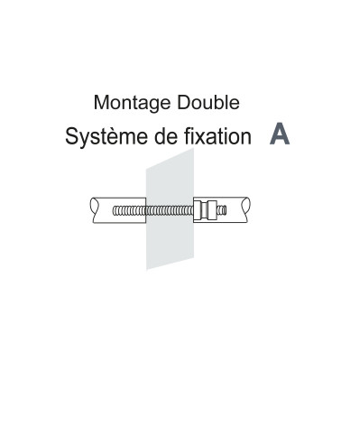 T-shaped rectangular offset pull handle - ultra-resistant black PVD stainless steel