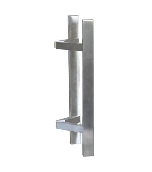 EUROWALE double stainless steel T-shaped rectangular offset pull handle