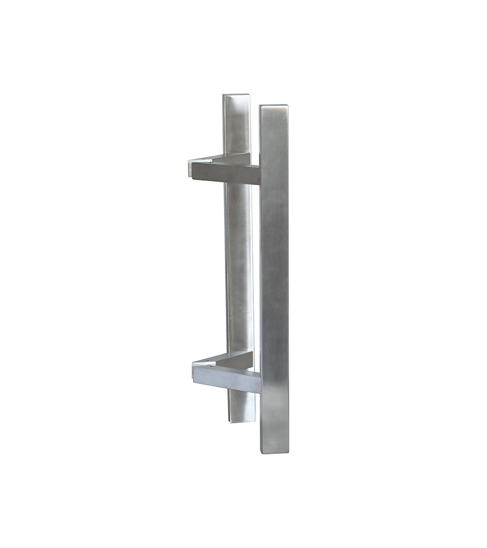 EUROWALE double stainless steel T-shaped rectangular offset pull handle