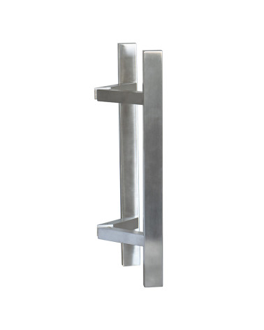 EUROWALE double stainless steel T-shaped rectangular offset pull handle