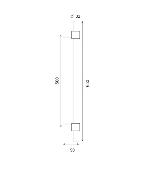 EUROWALE single straight ring pull handle
