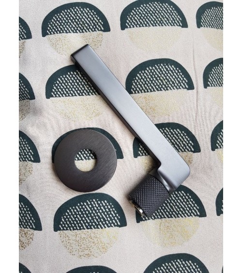 Mandelli Grint graphite door handle designer handle