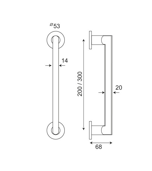 New Pyla Pull Handle Round Rosettes EUROWALE