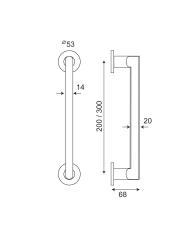 Drawing New Pyla Pull Handle Round Rosettes EUROWALE