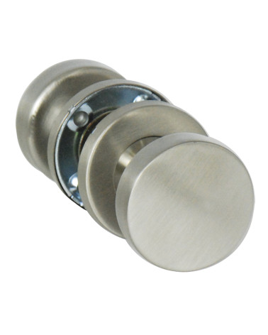 Double flat cylinder button door handle in stainless steel EUROWALE