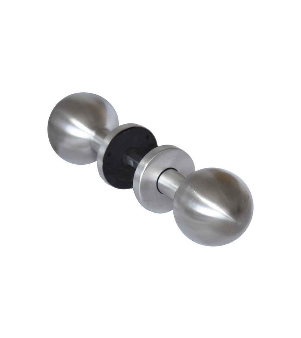 Double ball door handle in stainless steel EUROWALE