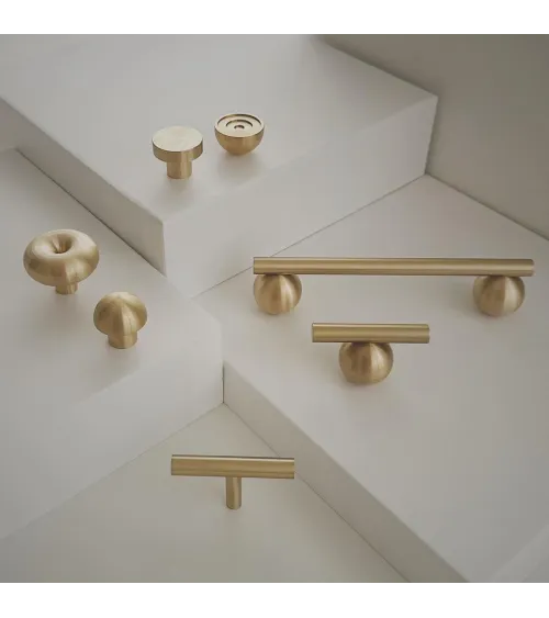 Brass T-Bar cabinet handle