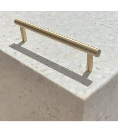 Brass T-Bar cabinet handle