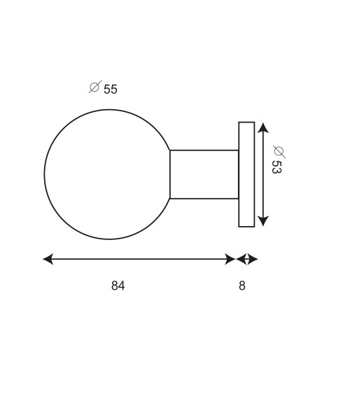 Ball landing knob