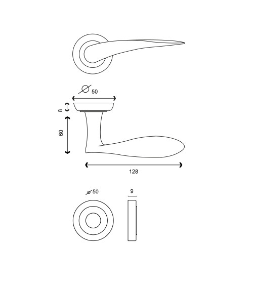 Neptune door handle EUROWALE