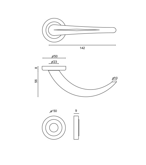 Door handle Apollon EUROWALE