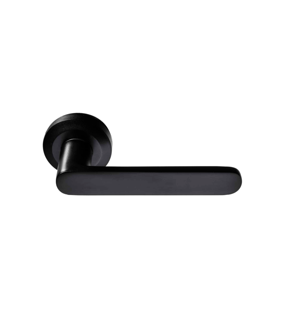 black door handle for offices