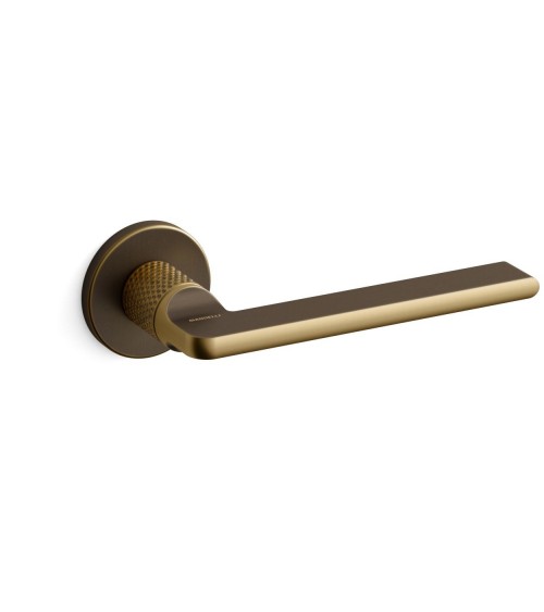 Mandelli Grint matt gold door handle designer handle