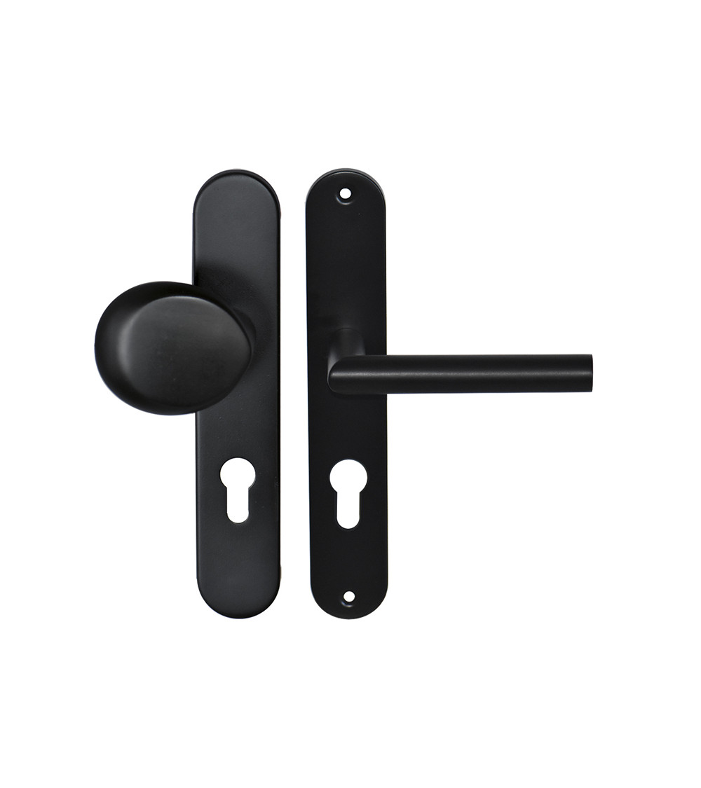 Altesse black landing door handle cylinder 70 EUROWALE
